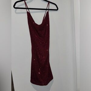 Red Sequin Dress